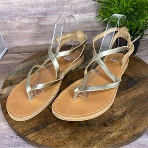 Veneti Real Leather Sandals - Size: 41